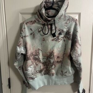 Adidas Unisex Parley Pullover Hoodie, Linen Green/Hazy Green.